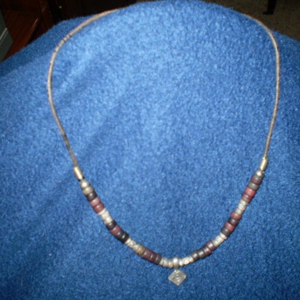 16" AZTEC DESIGN CORDED NECKLACE